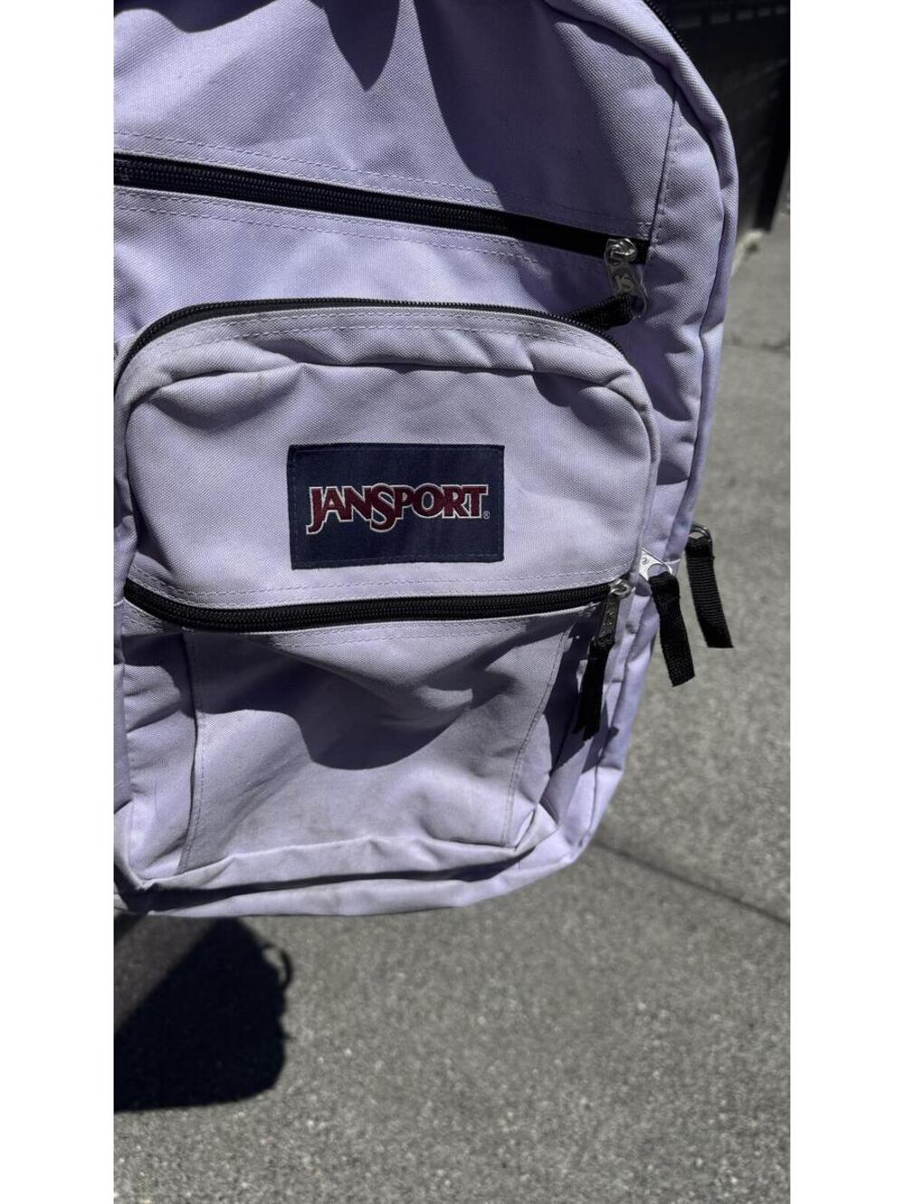 Jansport Backpack Lavender Purple School Book Bag Travel Daypack Needs Handle